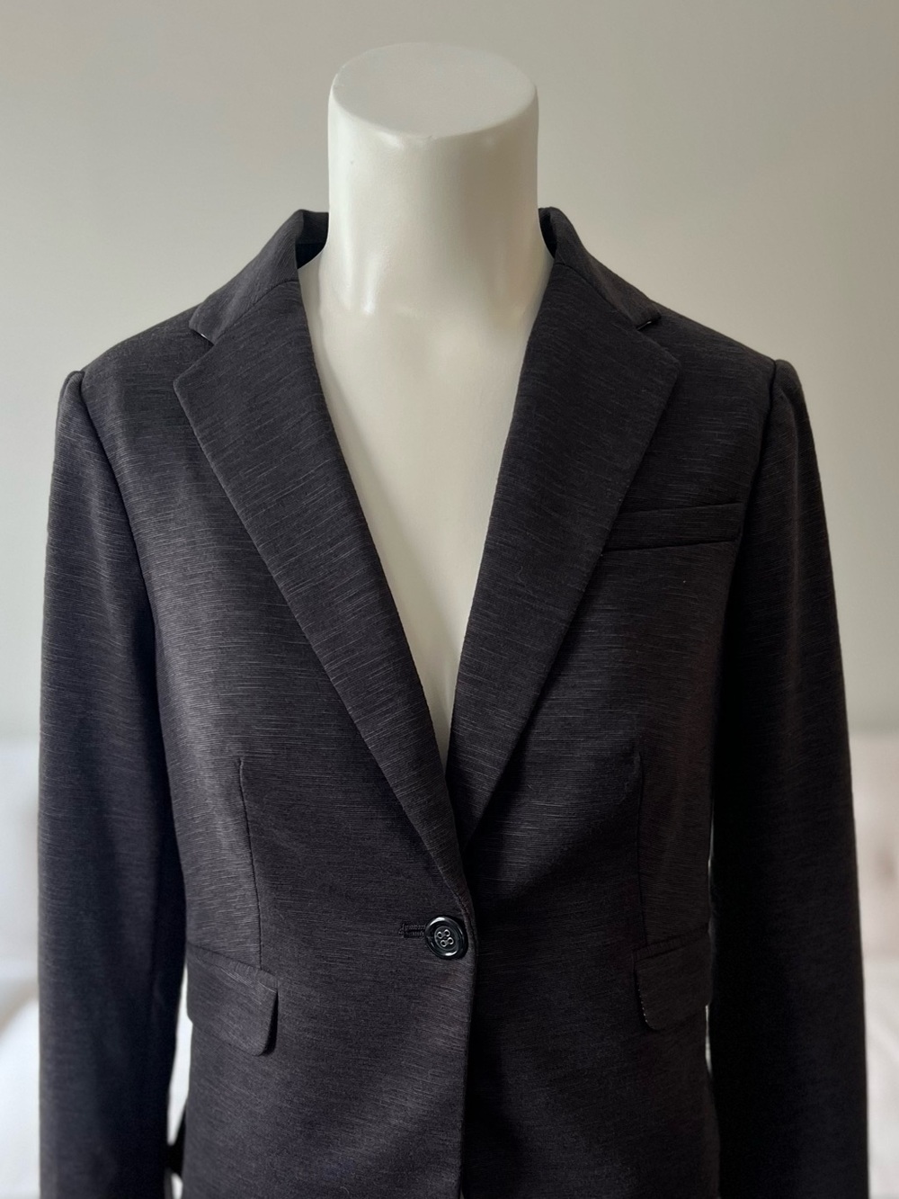 The Limited Heather Gray Knit Blazer XS EUC